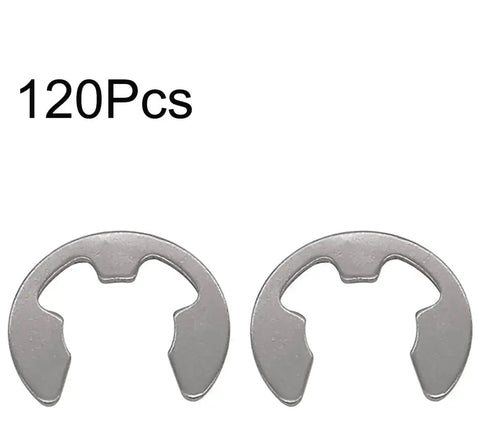 10mm Stainless Steel External Circlips E Clip Set For Shafts, Snap Rings Retaining Rings 19.95mm Outer Diameter, 1mm Thick