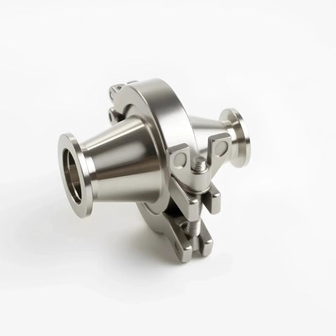 4 Pack KF16 Stainless Steel 304 Clamps With 304 Center Ring And Viton O Ring for quick clamps, ideal for high pressure tubing