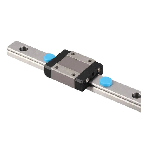 Miniature Linear Rail Guide With 12mm Width, 4 Point Contact, Integrated Lubrication System, steel finish, precise motion equipment
