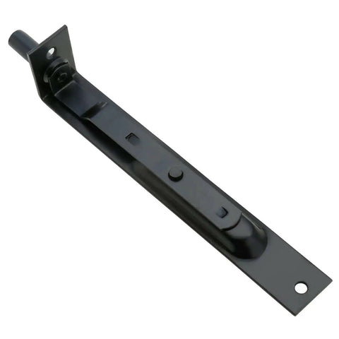 Stainless Steel Door Flush Bolt Latch 6 Inch L Type Lever Action Concealed Slide Lock Bolt Black Finish