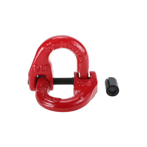 4 Pack G80 Alloy Steel Hammerlock Coupling Links, Five Sixteenth Inch Safety Chain Connector, red heavy duty hammerlock design with pin
