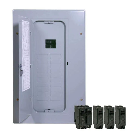 100A Main Breaker Load Center 20-Space 20-Circuit Indoor Electrical Enclosure with Breakers