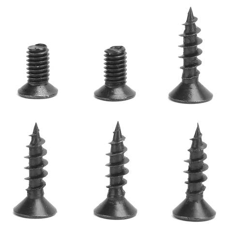 Black screws of various sizes for Soft Closing Hinges For Aluminum Frame Cabinets And Glass Doors With Adjustable Enlarged Base