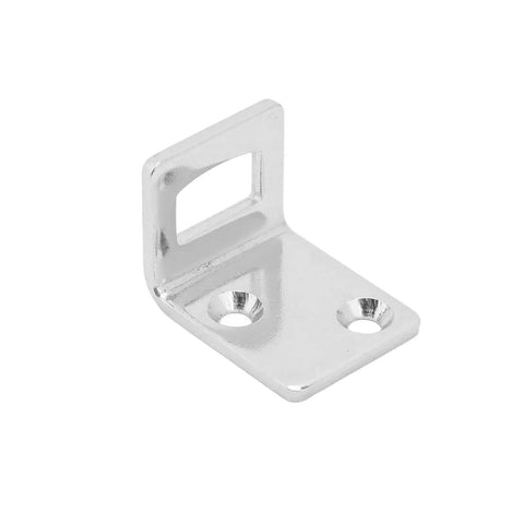 Boat door stopper bracket, marine-grade 316 stainless steel, 90° door holder with two screw holes and vertical slot
