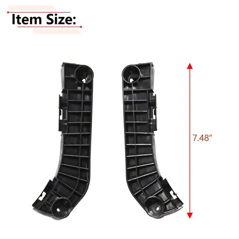 Front Bumper Bracket for Toyota Camry 2007 to 2011 Driver Passenger Side, black plastic, 7.48 inch, pair view