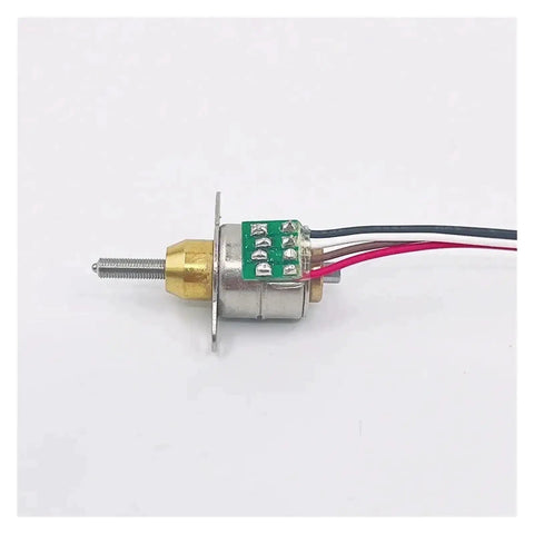 10Mm Precision Stepper Motor Electronic Starter DC 5V 6V Telescopic Linear Screw Shaft 6mm Stroke Linear Actuator side view
