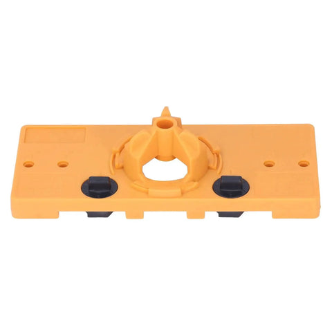 35mm Hinge Hole Jig Drill Set For Woodworking And Door Hinge Installation, Includes Cutter Bits And Locator, Portable ABS Jig In Yellow