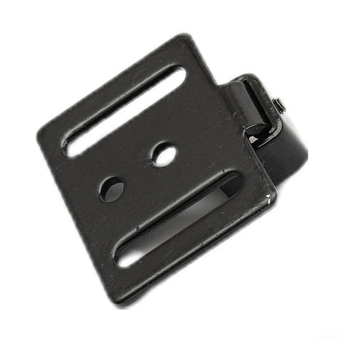 Sliding Barn Door Hardware Track Kit With Soft Close Damper 2 Pack for Quiet Smooth Closings component, durable black metal bracket