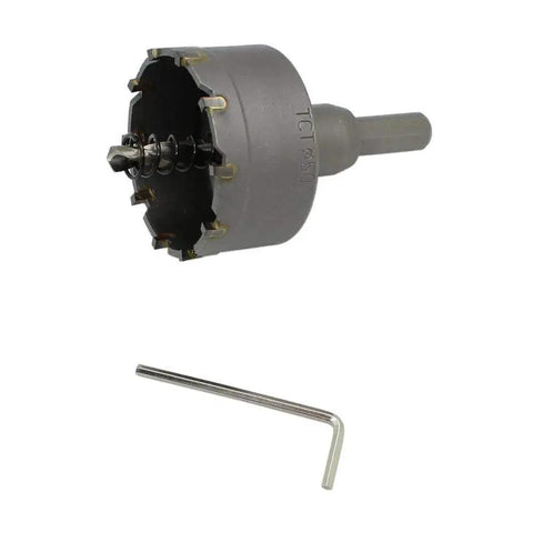 2-Inch Hole Saw Kit With Carbide Tip TCT For Thick Metal And Wood, Universal Arbor Fits Most Drills And Drill Presses