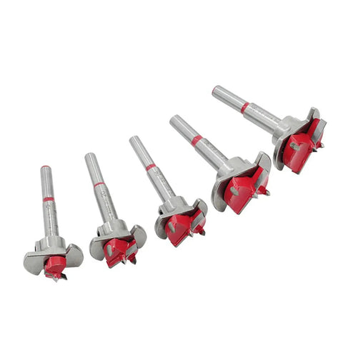 Pro DIYer 5 Piece Tungsten Carbide Hinge Hole Drilling Bit Set For Woodworking Adjustable 15-35mm 0.6-1.4 Inch Auger Hole Saw