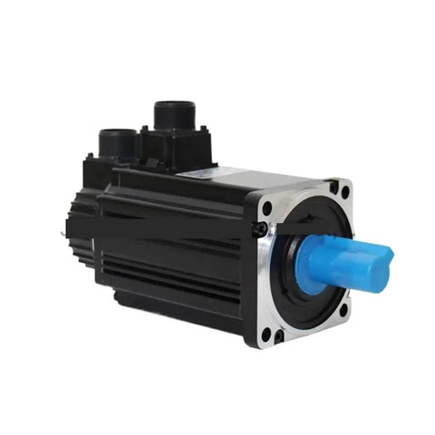 2KW servo motor ECMA-C11020SS with brake, black motor housing, blue shaft