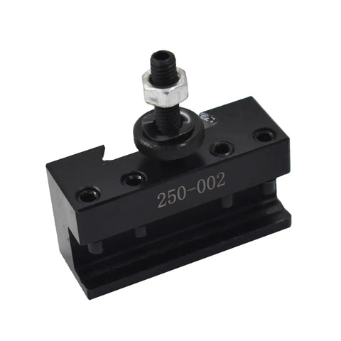 Quick Change Lathe Turning Tool Holder For OXA 250 002 Post And Facing Tough Steel Construction front view