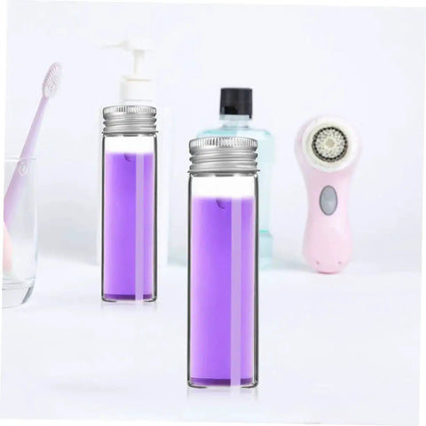Clear Glass Vials With Aluminum Caps 10 Pack For Travel Storage Of Candies Nuts Beads And Jewelry Making Mini Art Supplies