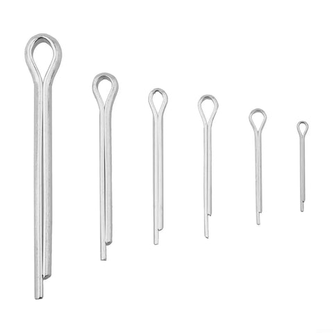 Sturdy 304 Stainless Steel Cotter Pin Set With Storage Case, 6 Assorted Sizes For Automotive, Mechanical, And Lawn Mower Applications, High Strength Pins For Reliable Performance