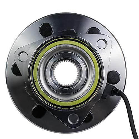 515036 Front Wheel Hub & Bearing Assembly for 4x4 4WD Chevy Silverado, Tahoe, Avalanche, Suburban, Express 1500, GMC Sierra, Yukon, Savana, Cadillac Escalade ESV EXT 6 Lug w/ABS