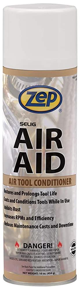 AirAid Air Tool Conditioner can with protective coating and rust inhibitor label for heavy-duty tool care, 20 oz size