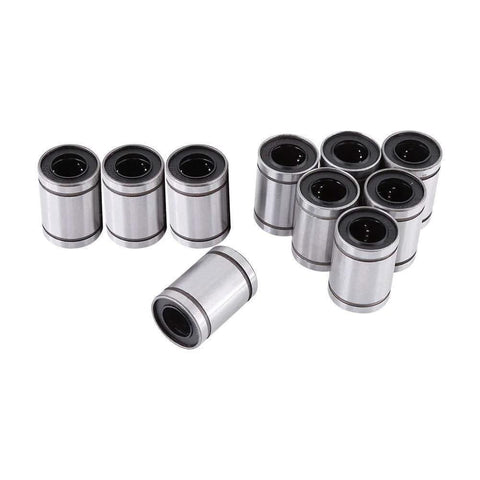 10 Pack 12x20x30mm Linear Bearings For 12mm Rods Smooth Ball Bearing Slides For CNC And 3D Printer Projects Steel Construction