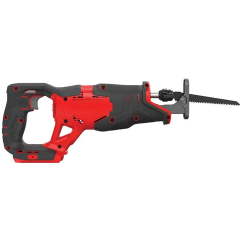 Side view of V20 Cordless Reciprocating Saw Bare Tool With 1-Inch Stroke, 0-3,000 RPM Variable Speed Trigger, Tool-Free Blade Release
