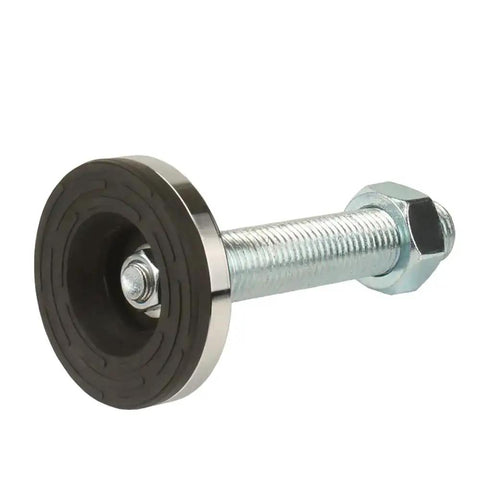 Heavy Duty Leveling Screw Leg With 3.94 Inch Diameter Base, 150 Millimeters Long, Adjustable Leveling Feet M30 Thread, Chrome Plated