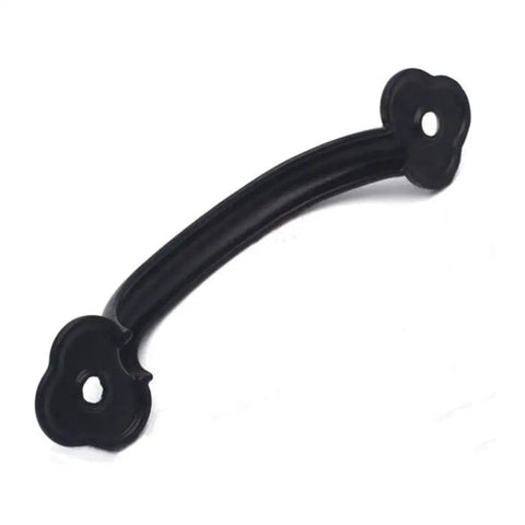 4 Inch Zinc Alloy Refined Antique Pull Handle For Wardrobe Cupboard And Drawer Furniture In Black Finish, 3.2 Inch Hole To Hole Distance