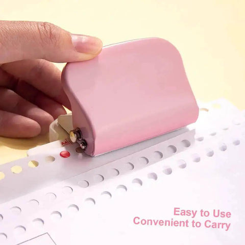 Six Hole Paper Punch For A4 A5 Notebooks Portable Metal Puncher used for punching holes in paper for DIY projects