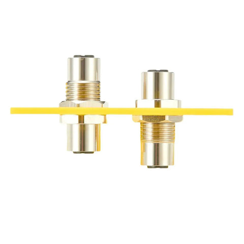 M12 A Coded 5 Pin Female To Female Coupler Panel Mount IP67 Shielded Bulkhead Tough As Nails Beefy Industrial Circular Connector Socket Set