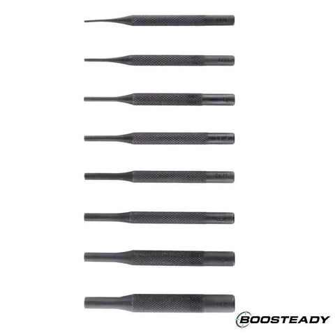 8 Piece Gunsmith Pin Punch Tool Set In Zippered Organizer Case With 3.94 Inch Length Includes 1/16 To 5/16 Inch Pin Punch Sizes