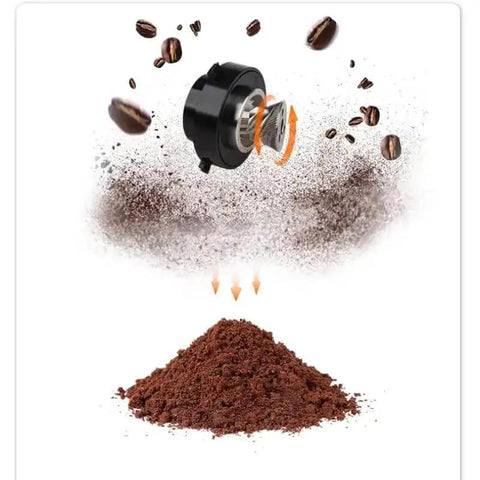 Coffee grinder with freshly ground coffee beans, part of High Capacity Self Serve Coffee Vending Machine, Automatic Commercial Dispenser.