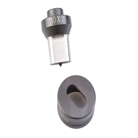 Heavy Duty Hydraulic Punching Die Mold Built To Last For Elliptical Holes With 8x20mm Oval Punch, heat treated alloy steel components.