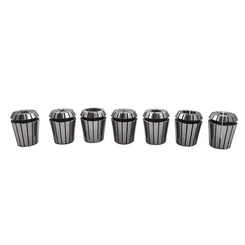 ER32 Collet Set Of 7 Pieces With Common Sizes 1/8 1/4 5/16 3/8 1/2 5/8 3/4 For CNC Milling Drilling Boring Engraving And Tapping Built From Solid Spring Steel For Pro Shop Use