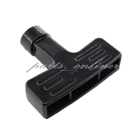 Close-up of a black pull start handle for YFM250 Bear Tracker, OEM compatible 1999 to 2004 Yamaha ATV, durable material.