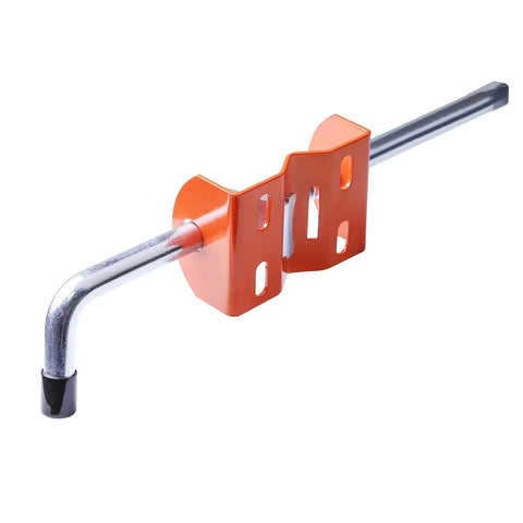 Heavy Duty Gate Anchor Cane Bolt 18 Inch Drop Rod with Zinc Plated Steel Construction for Reliable Gate Support