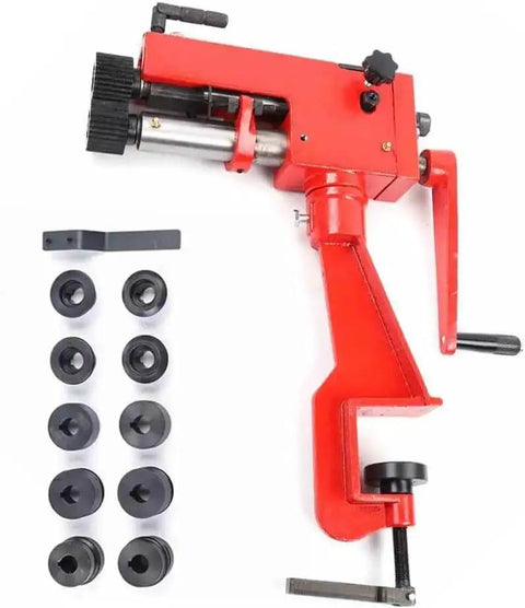 7 Inch Sheet Metal Bead Roller Machine with 6 Die Sets and Gearings, pro grade rotary steel bead bender, durable cast steel construction