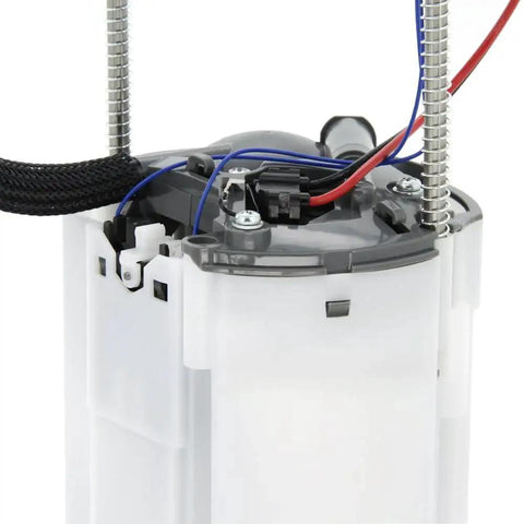 Close-up of GMC Sierra 1500 And Chevy Silverado 1500 Fuel Pump Module Assembly Replacement 2010-2013 V8 E4005M with injection molded housing