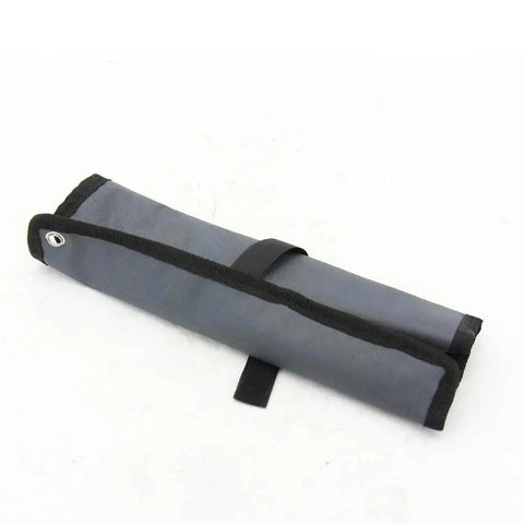 Rolled tool pouch for Five Piece High Speed Steel Wrench Set For Precision Workholding Fixtures With Beefy ER16 ER25 ER32 ER40 Wrenches