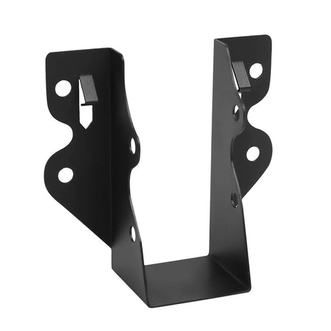24 Pcs 2x4 Joist Hangers Set Q235B Steel Black Powder Coated Face Mount Hurricane Ties for Rafters and Ceiling Joists