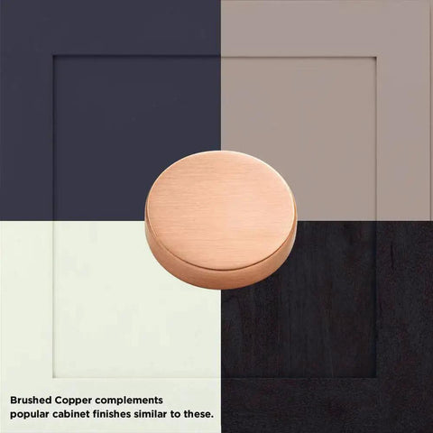 Brushed copper cabinet handle on color swatches showing Mirrored Cabinet Handles 10 Pack Center To Center 3 Inch Brushed Copper Kitchen Drawer Pulls For Cabinets And Furniture Dresser Hardware Update Your Kitchen Or Bath Vanities With Durable Modern Styled Handles.