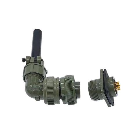 Military Grade Mil-Spec Circular Connectors MS3102 MS3106 14S Series Plug Set, durable waterproof shielded housing, side view
