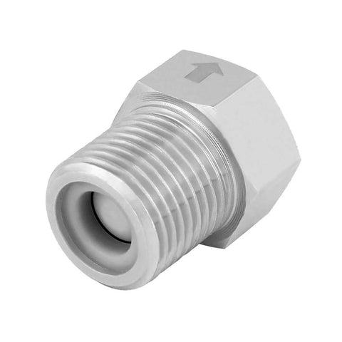 Stainless steel check valve, 1/2-inch male to 1/2-inch female thread, non-return, Amazon brand