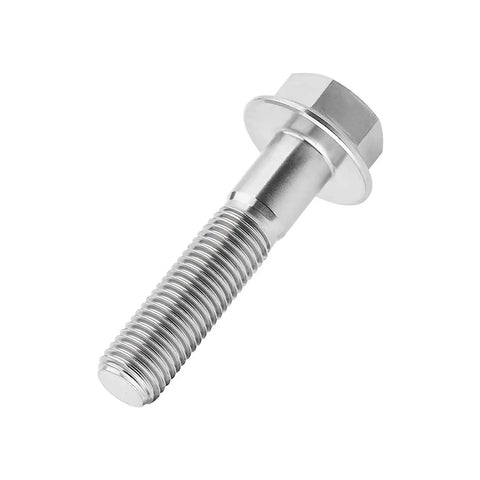 Titanium Beefy Flange Hex Bolt M10x45mm 1.25 Pitch Grade 5 6Al4V Ti Alloy for marine and industrial applications.
