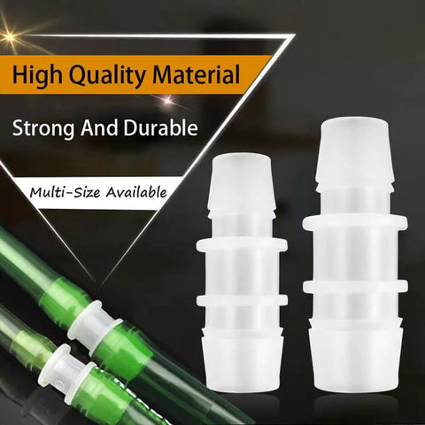 40Pcs hose barb fittings set, white plastic barb reducers for aquarium tubing, multi-size 1/8-1/2 in connectors