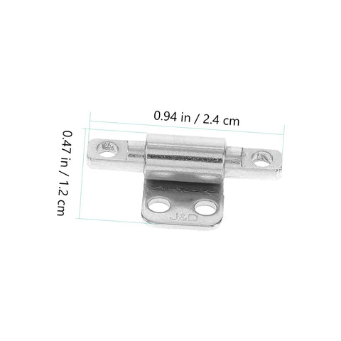 Heavy Duty Friction Hinge Set With Damping For Do It All Portable Projects And Laptops, stainless steel, measured dimensions