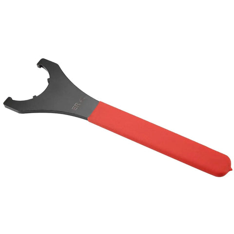 58Mm Opening ER40 Collet Chuck Wrench Handy Pro Grade Spanner for Lathe and CNC Milling Chucks, red handle removal tool.