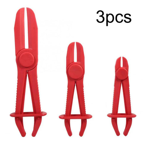 3 Piece Hose Pinch Off Pliers Set Durable Nylon Non Conductive Clamp Pliers With Adjustable Jaw Opening For Automotive Hoses And Lines