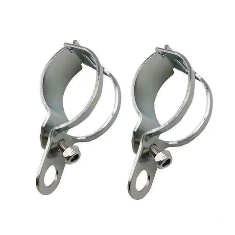 Metal Motorcycle Turn Signal Mount Bracket Clamp For 30 To 45 Millimeter Fork Tubes Chrome Finish 1 Pair Bolt On Installation