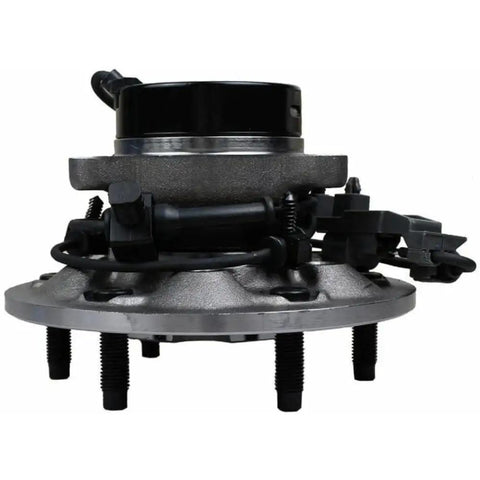 Front view of Front Right Wheel Hub And Bearing Assembly With ABS Sensor For 6 Lug 4x4 Fits 2004 To 2012 Colorado Canyon And 2007 To 2008 Isuzu I370