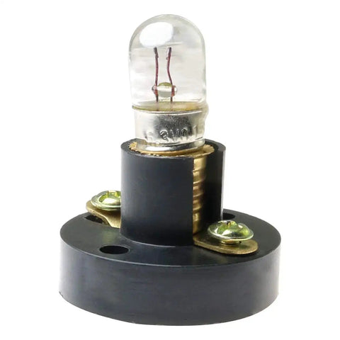 10 Pack Mini Screw Bulbs 6.3V Plus 5 E10 Mini Bulb Holders Black Plastic Brass Sockets DIY Lighting Kit