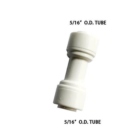 Food Grade Push In Tube Fittings Quick Connect Straight Equal Five Sixteenth Inch Outer Diameter For Reverse Osmosis Water Filtration System
