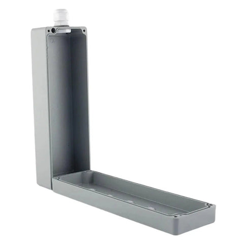 Outdoor Cast Aluminum Junction Box Explosion Proof Enclosure With Seven Knockout Holes Includes Mounting Plate And Hinged Cover With Latches
