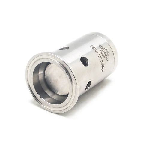 QiiMii 1.5in stainless steel tri-clamp ferrule, SS304, open-ended clamp body